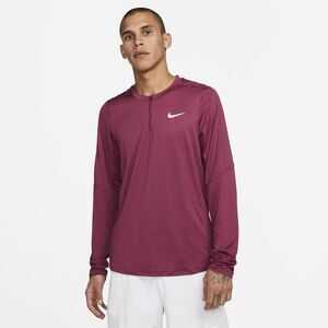LARGE Nike Men's 1/2 Zip Shirt Pullover Football Shirt Top LS Burgundy